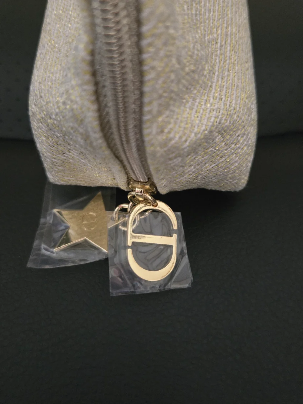 Dior pouch gold